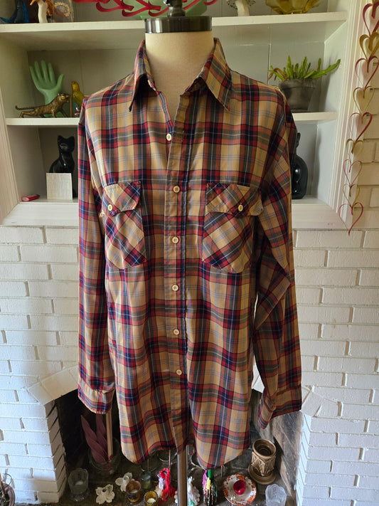 Vintage Long Sleeve Button Down Shirt by Sears Sportswear