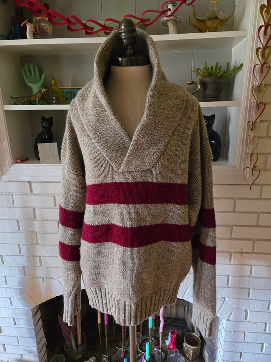 Vintage Long Sleeve Striped Wool Sweater by Gap