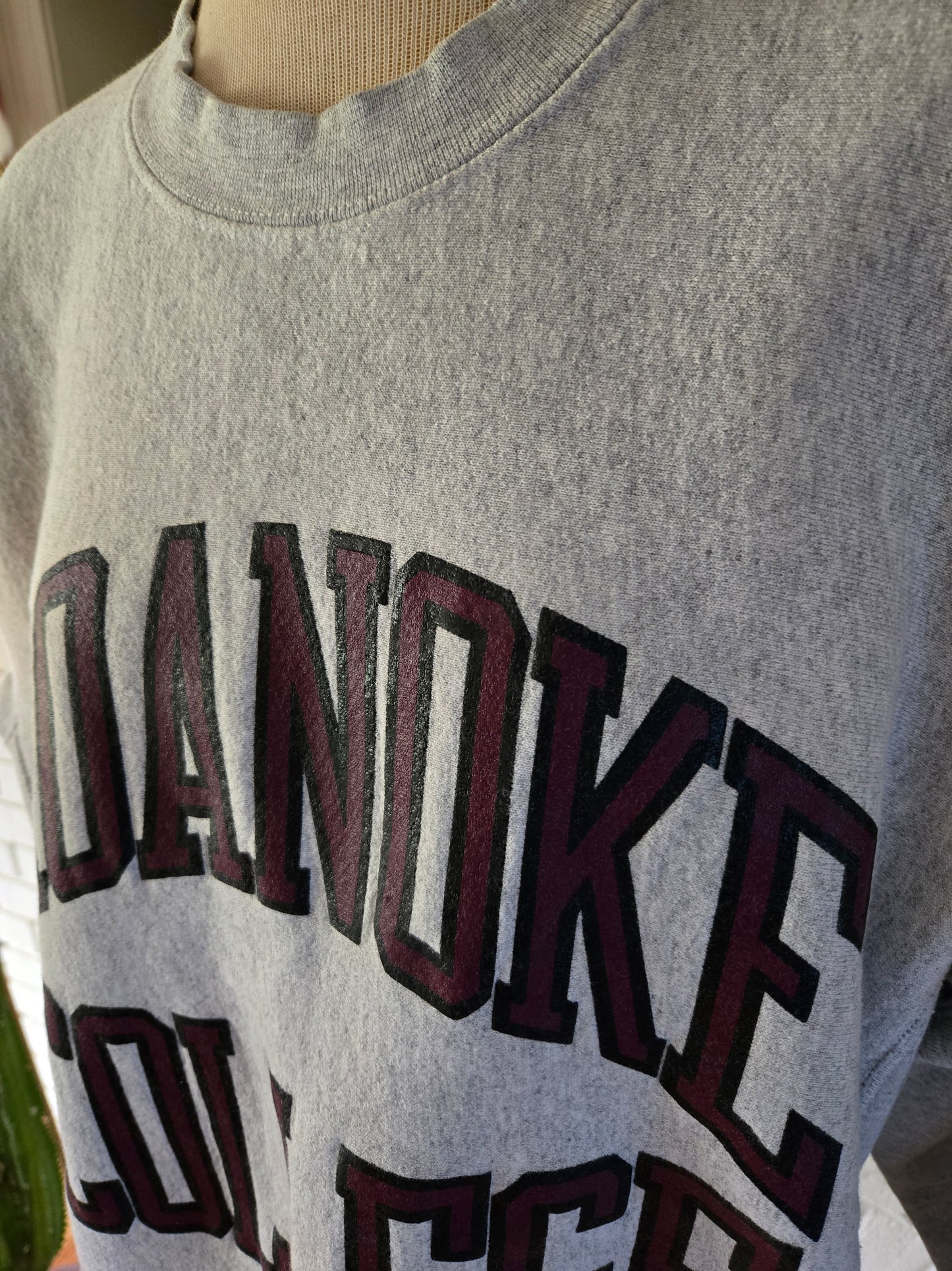 Vintage Long Sleeve Roanoke College Sweatshirt Jansport