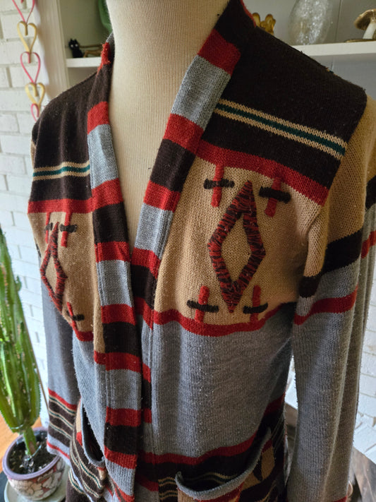 Vintage Long Sleeve Cardigan Sweater