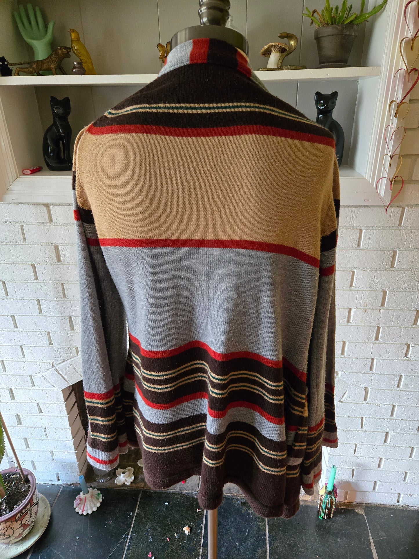 Vintage Long Sleeve Cardigan Sweater