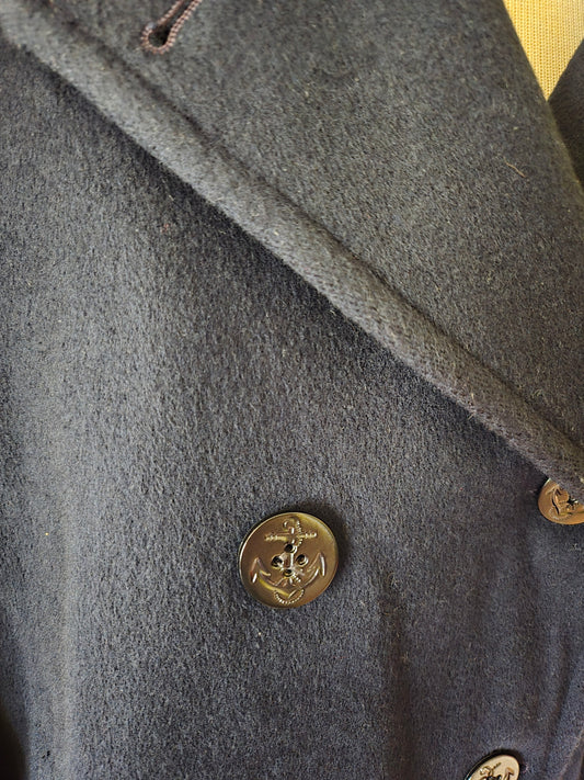 Vintage Wool Blend Pea Coat by Forecaster