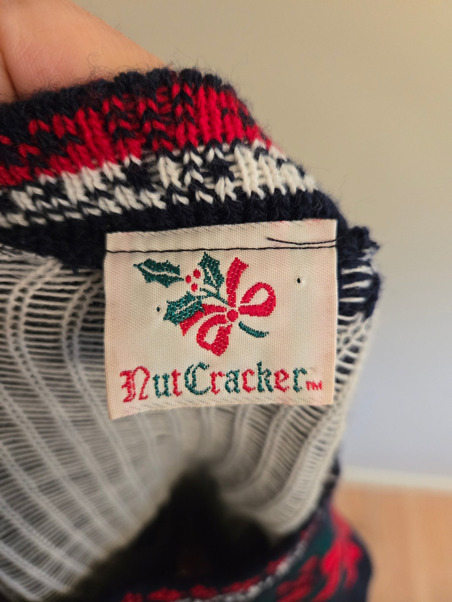 Vintage Long Sleeve Holiday Sweater by Nutcracker