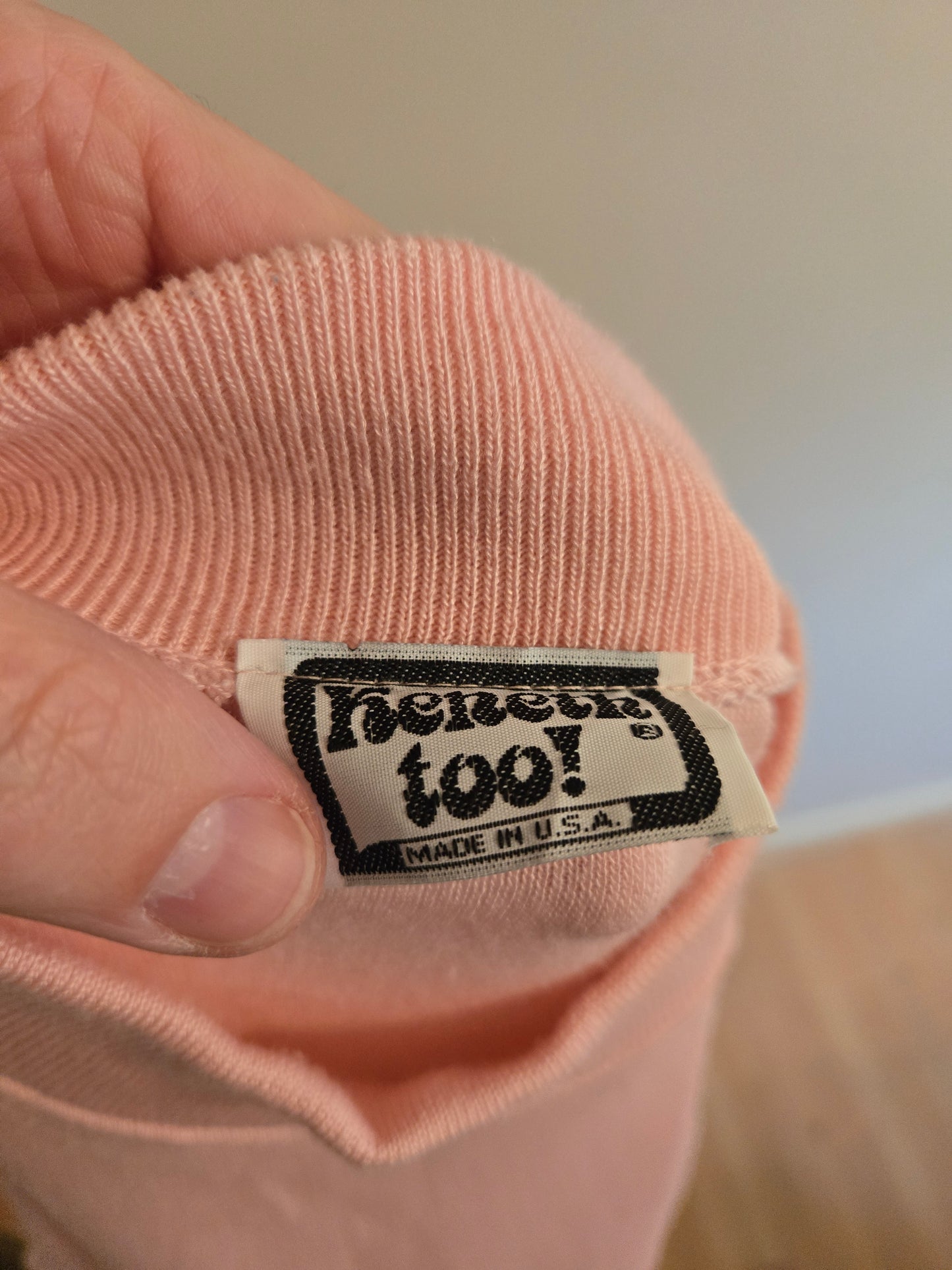 Vintage Long Sleeve Pink Sweater by Kenneth Too