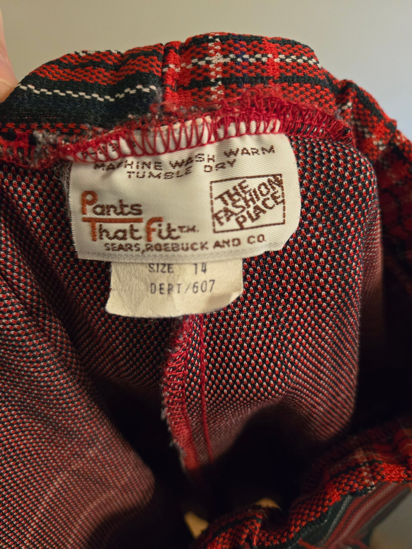 Vintage Plaid Pants by Sears