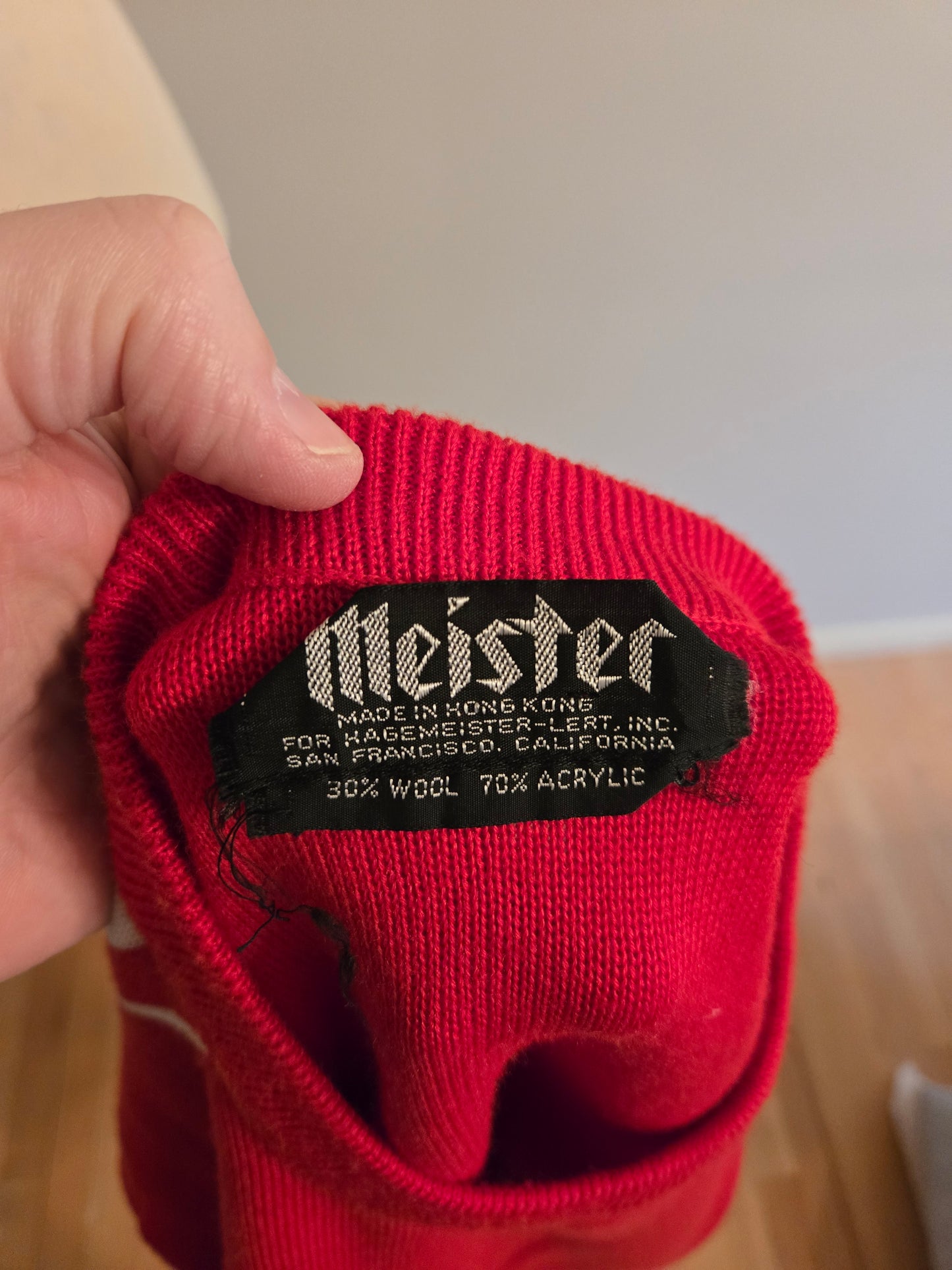 Vintage Long Sleeve Wool Blend Sweater by Meister