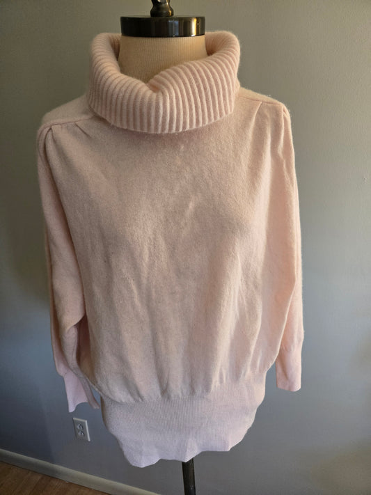 Vintage Pink Turtle Neck Sweater by Benetton