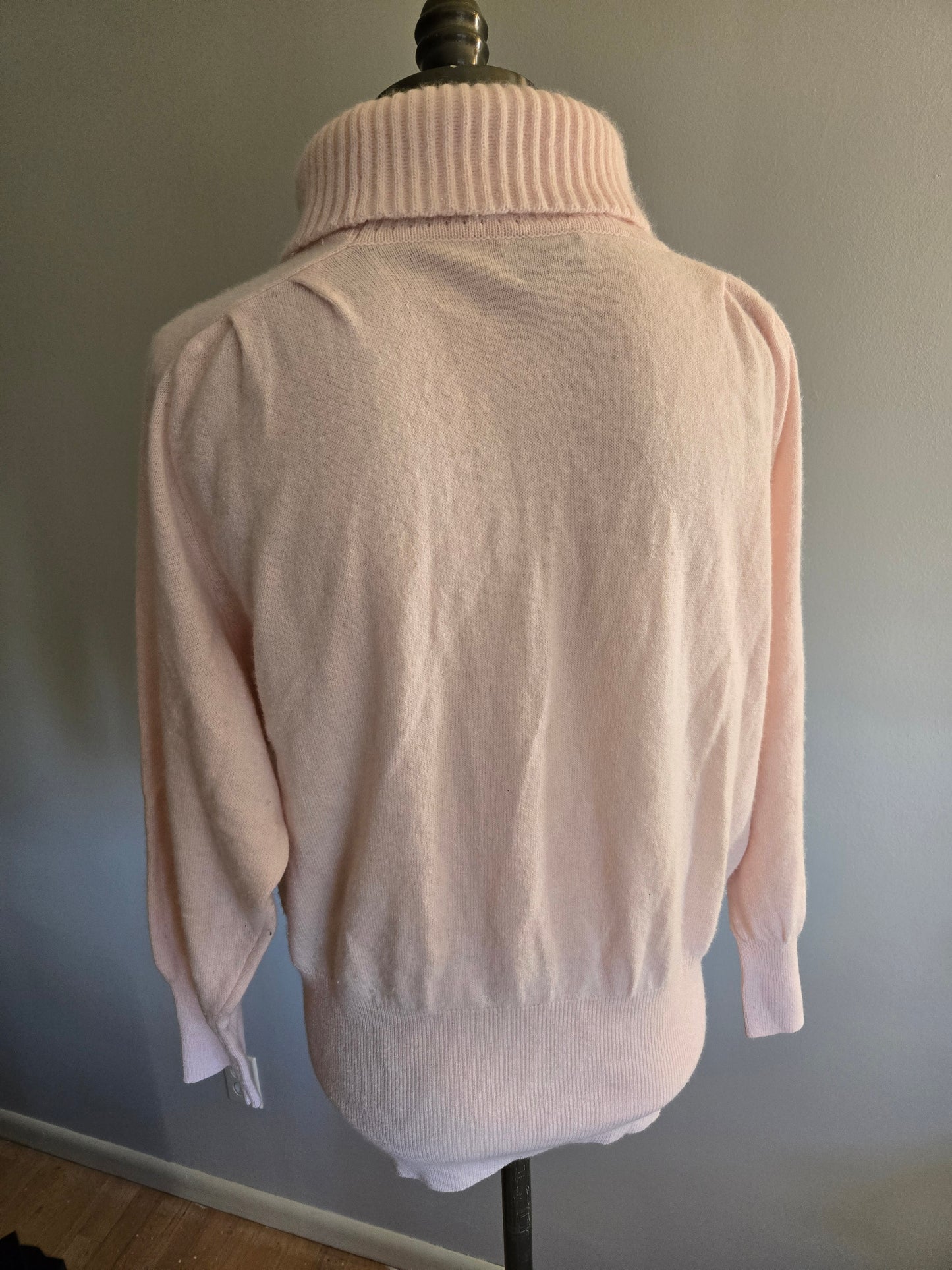 Vintage Pink Turtle Neck Sweater by Benetton