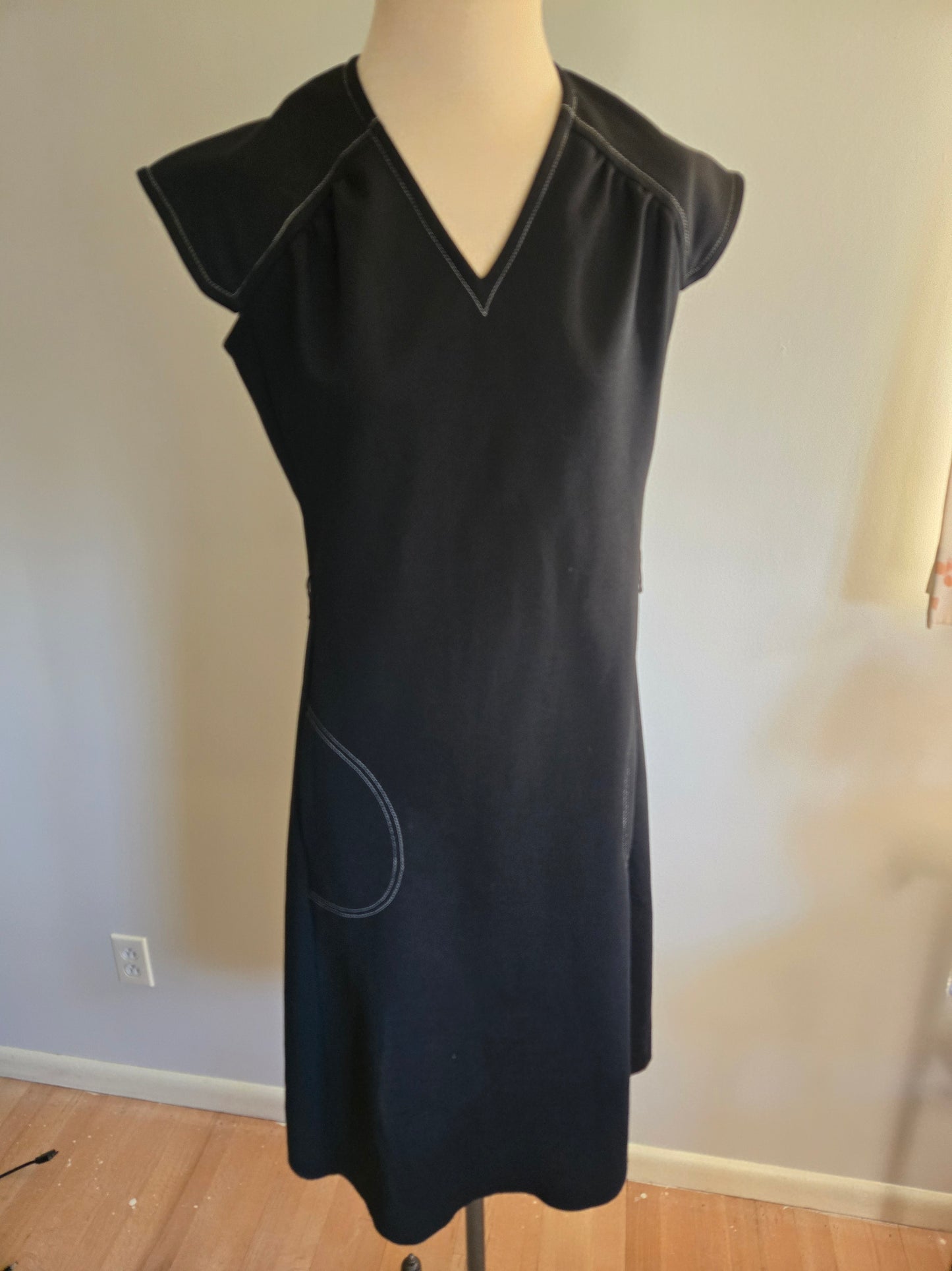 Vintage Sleeveless Black Dress by Bleeker Street
