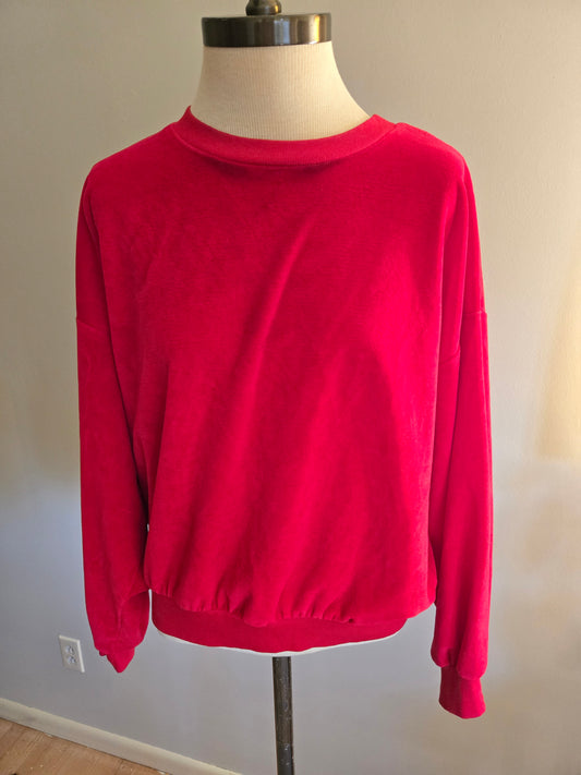 Vintage Long Sleeve Red Sweatshirt by Russ Petites