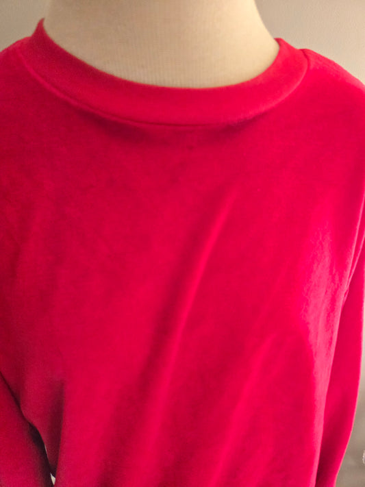 Vintage Long Sleeve Red Sweatshirt by Russ Petites