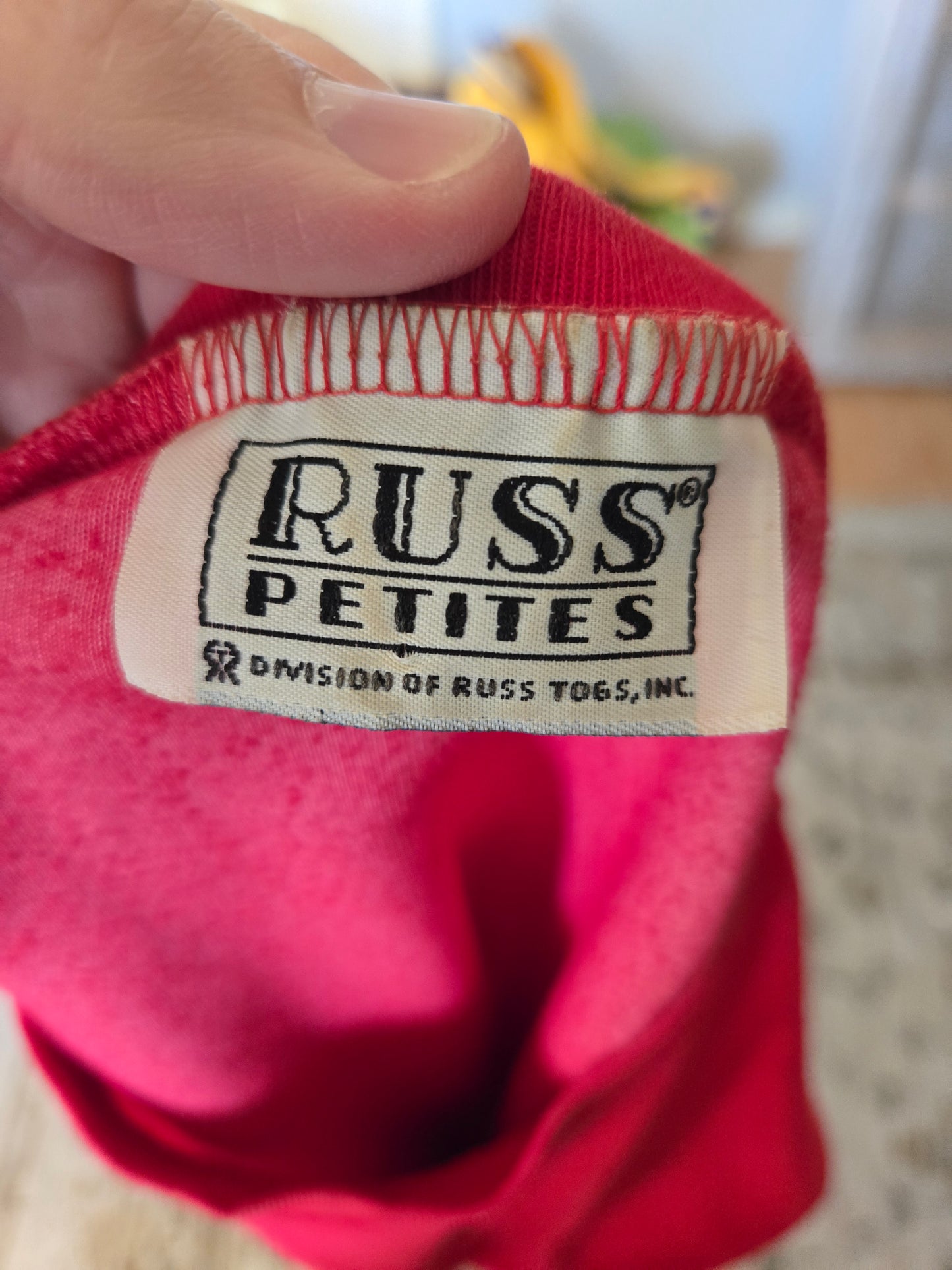 Vintage Long Sleeve Red Sweatshirt by Russ Petites