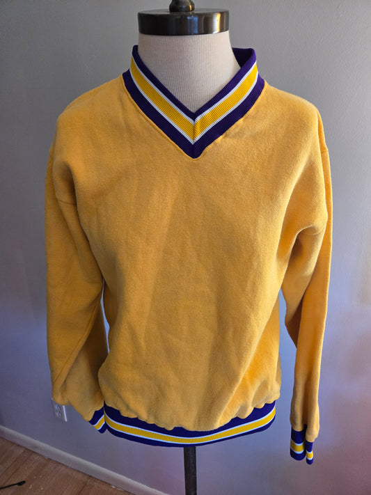 Vintage Long Sleeve Yellow Sweatshirt by Russell Athletic