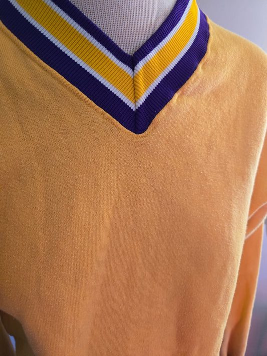 Vintage Long Sleeve Yellow Sweatshirt by Russell Athletic