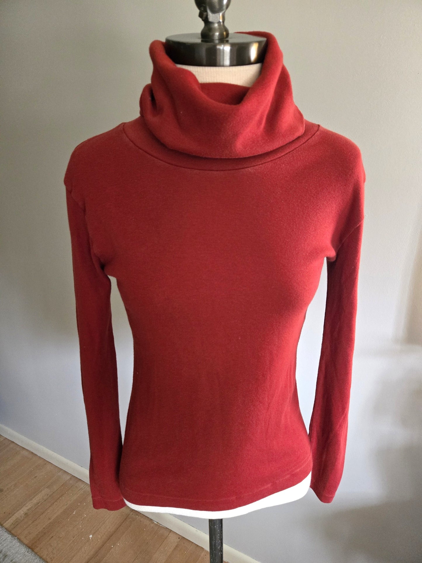 Vintage Long Sleeve Turtle Neck Blouse by Xtrovert