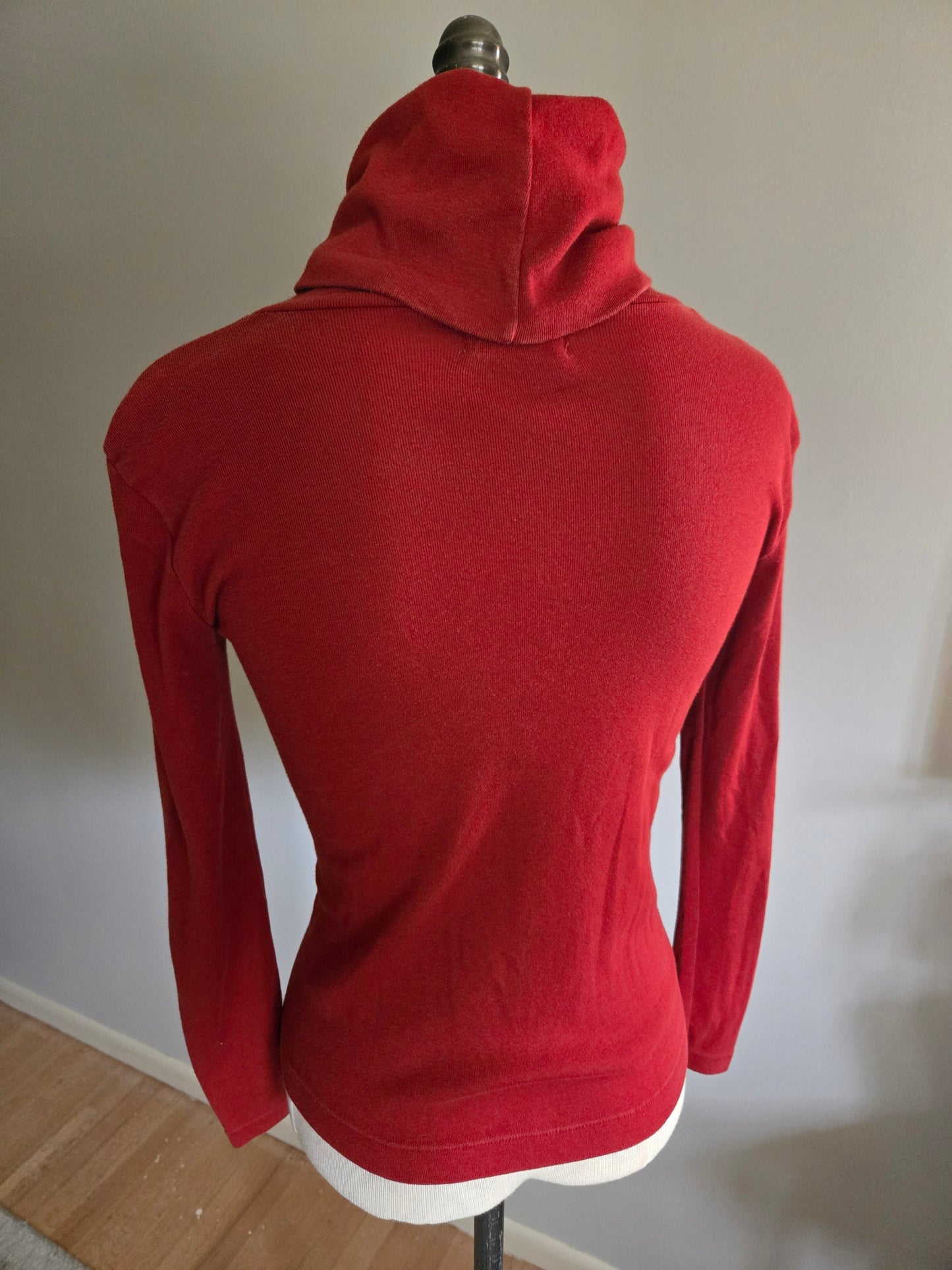 Vintage Long Sleeve Turtle Neck Blouse by Xtrovert