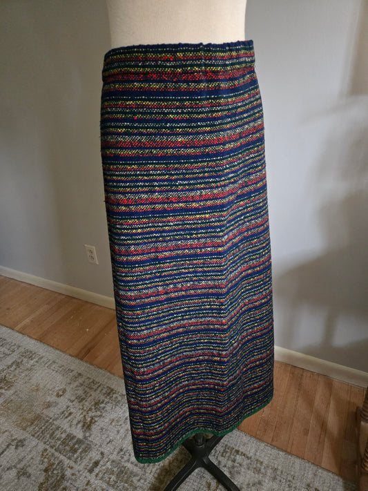 Vintage Colorful Maxi Skirt
