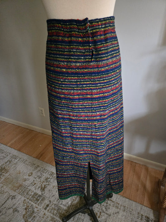 Vintage Colorful Maxi Skirt