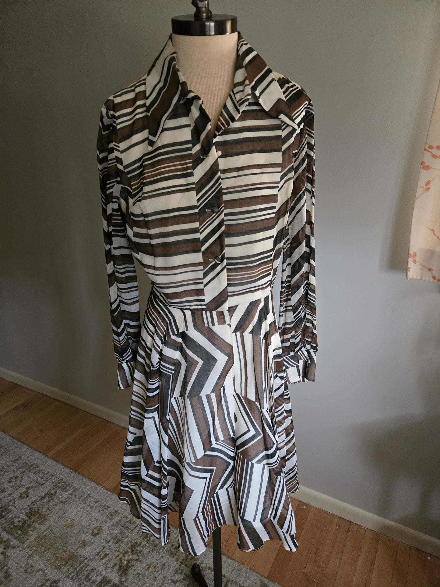 Vintage Long Sleeve Dress by Jan Sue of California