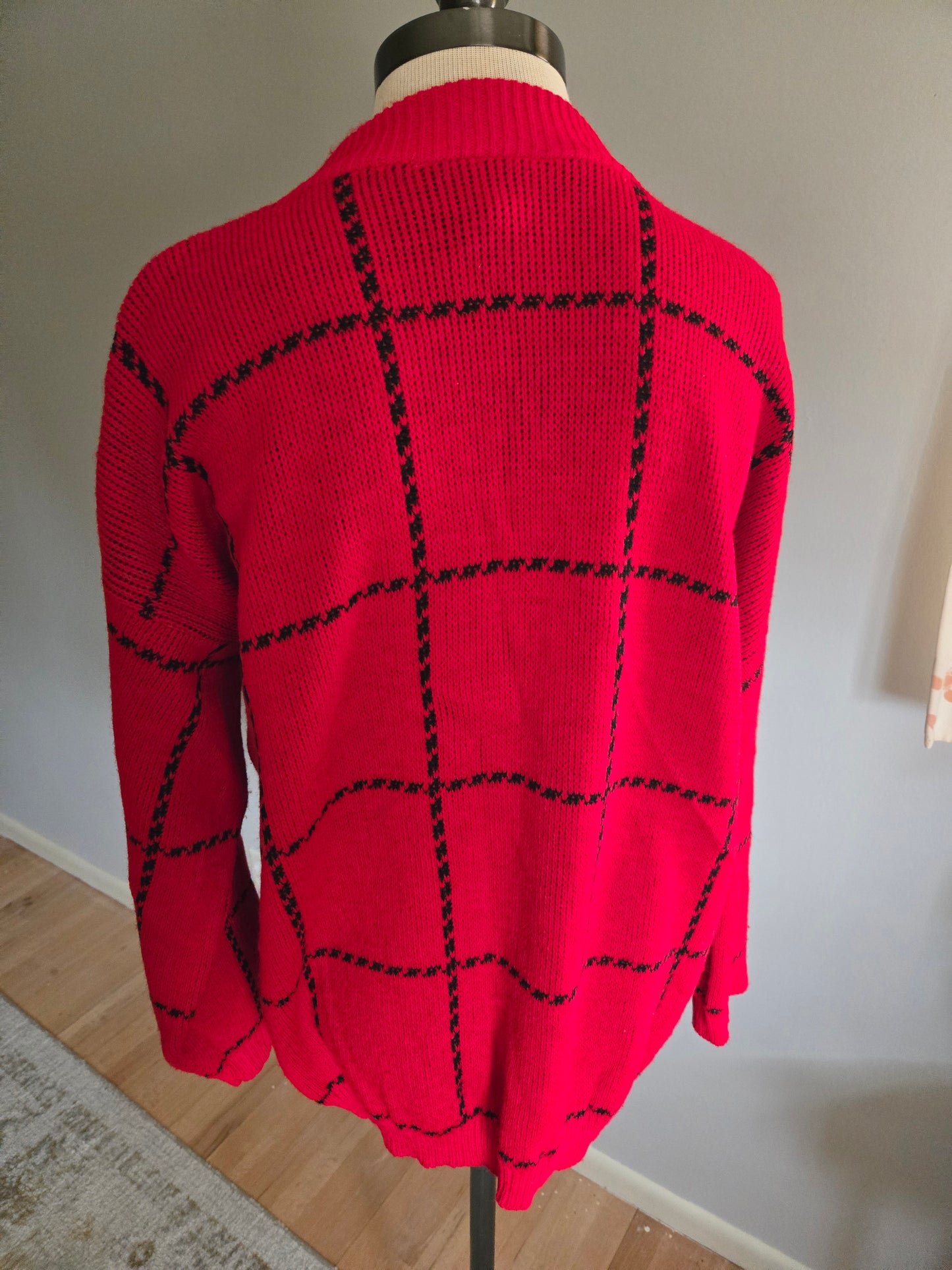 Vintage Long Sleeve Red Sweater by 20th Designs