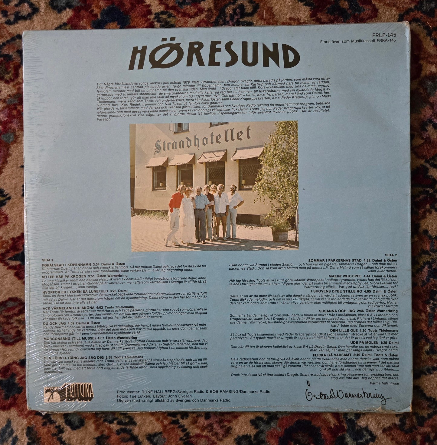 Osten Warnerbring, Daimi, Toots Thielemans Horesund Vinyl Record UNOPENED!