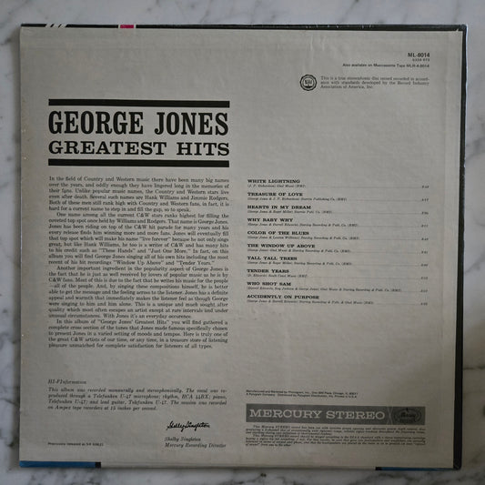 George Jones Greatest Hits Vinyl Record UNOPENED!
