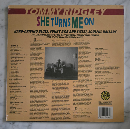Tommy Ridgley She Turns Me On Vinyl Record UNOPENED!