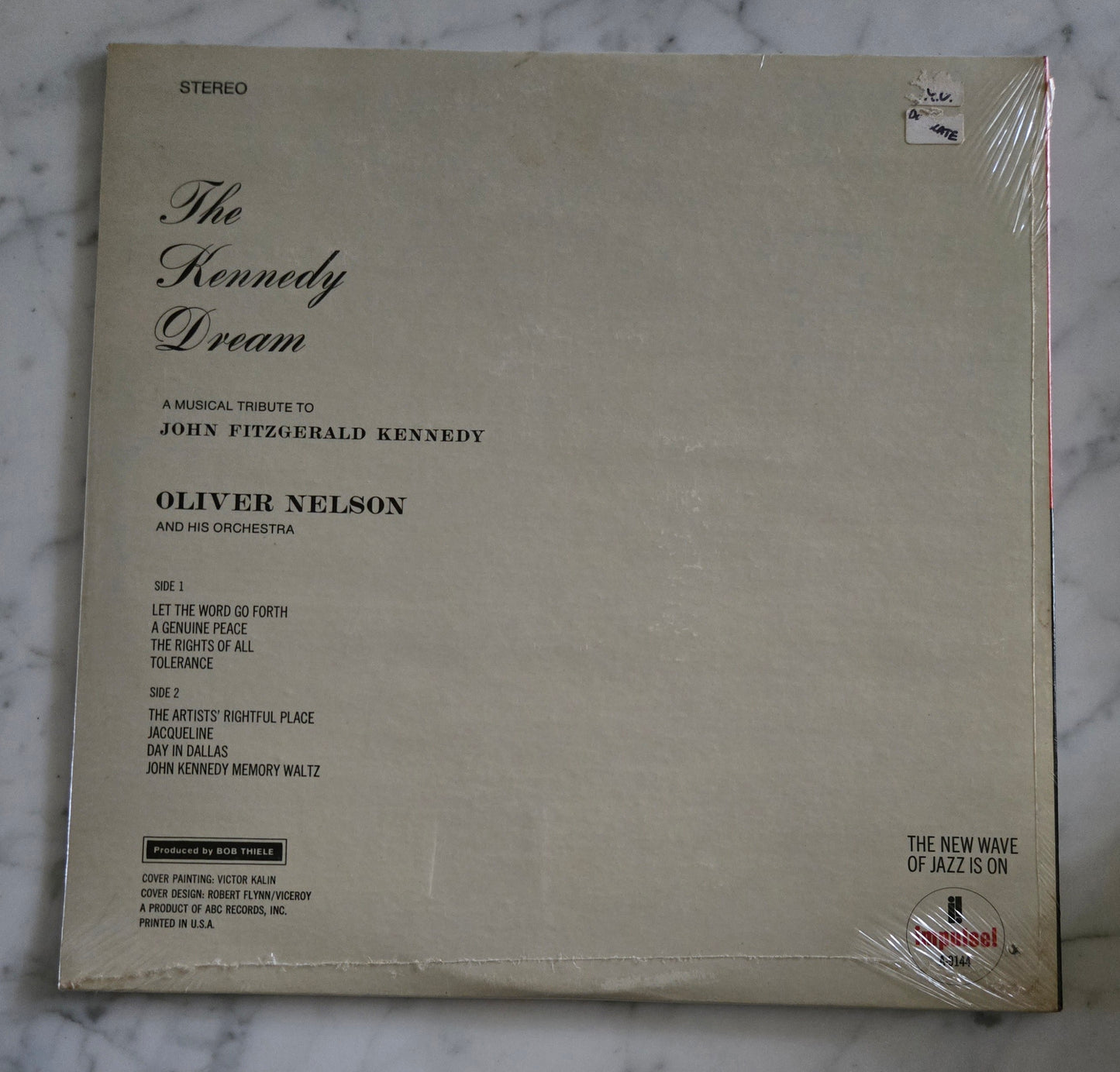 Oliver Nelson The Kennedy Dream Vinyl Record UNOPENED!