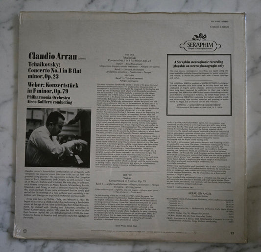 Claudio Arrau Tchaikovsky Concerto No.1 Vinyl Record UNOPENED!