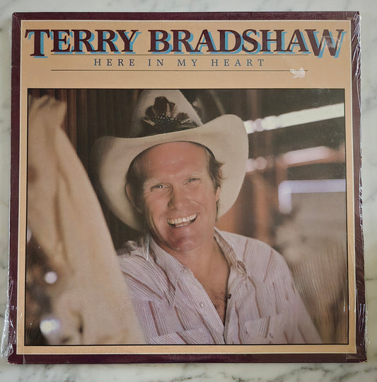 Terry Bradshaw Here In My Heart Vinyl Record UNOPENED!