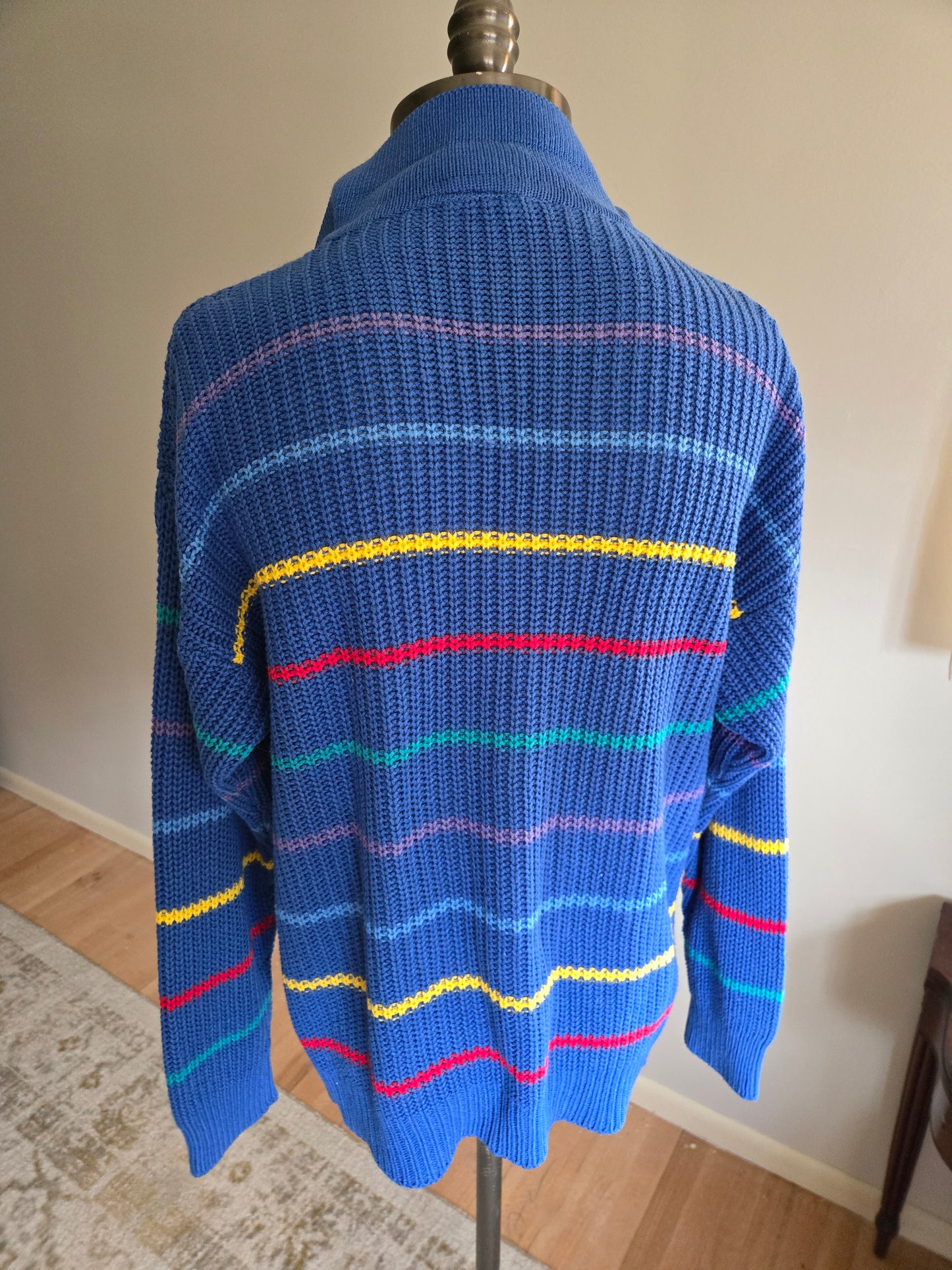 Vintage Blue Striped Sweater by Cherry Stix