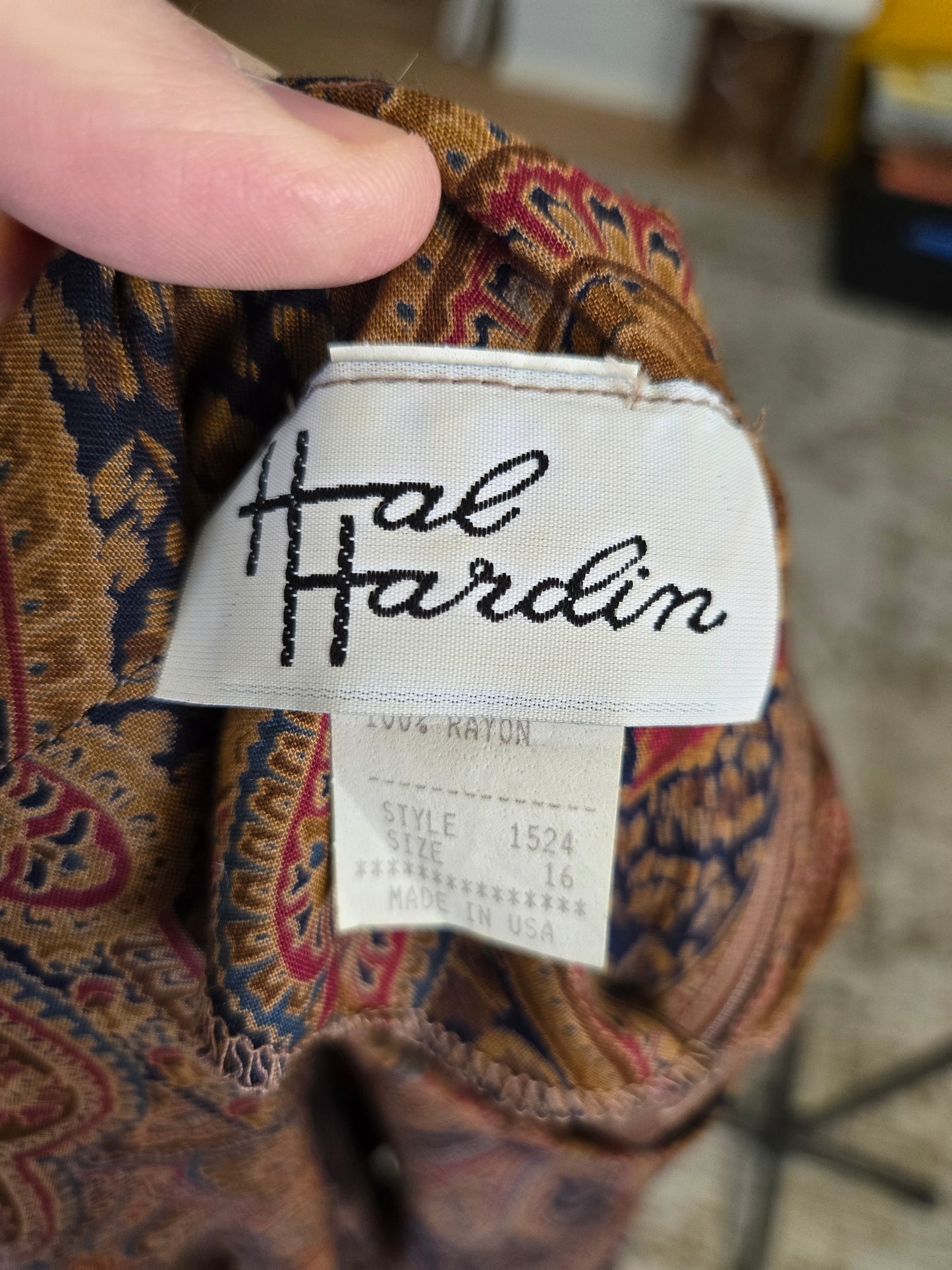 Vintage Long Sleeve Dress by Hal Hardin