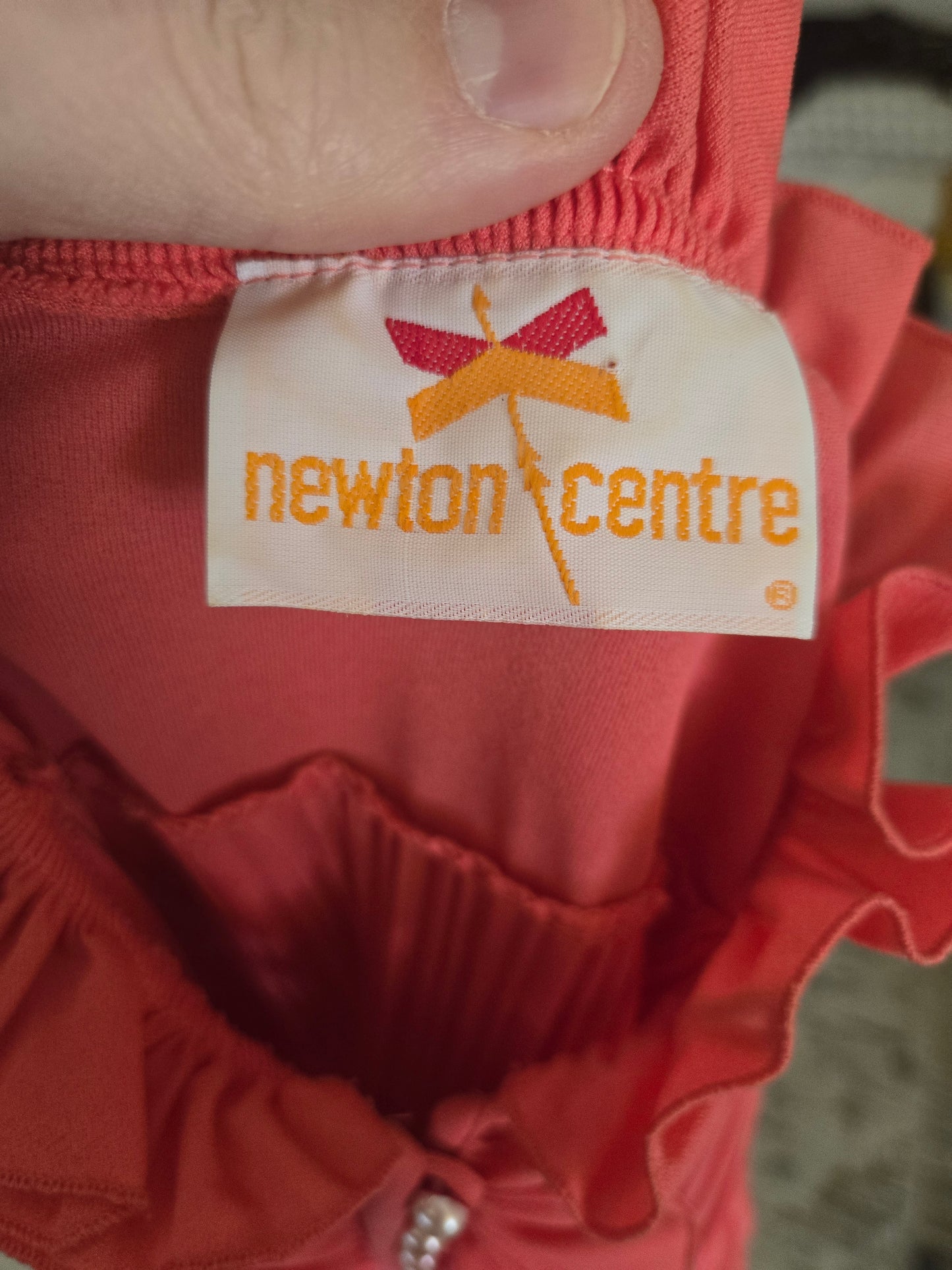 Vintage Long Sleeve Pink Dress by Newton Centre