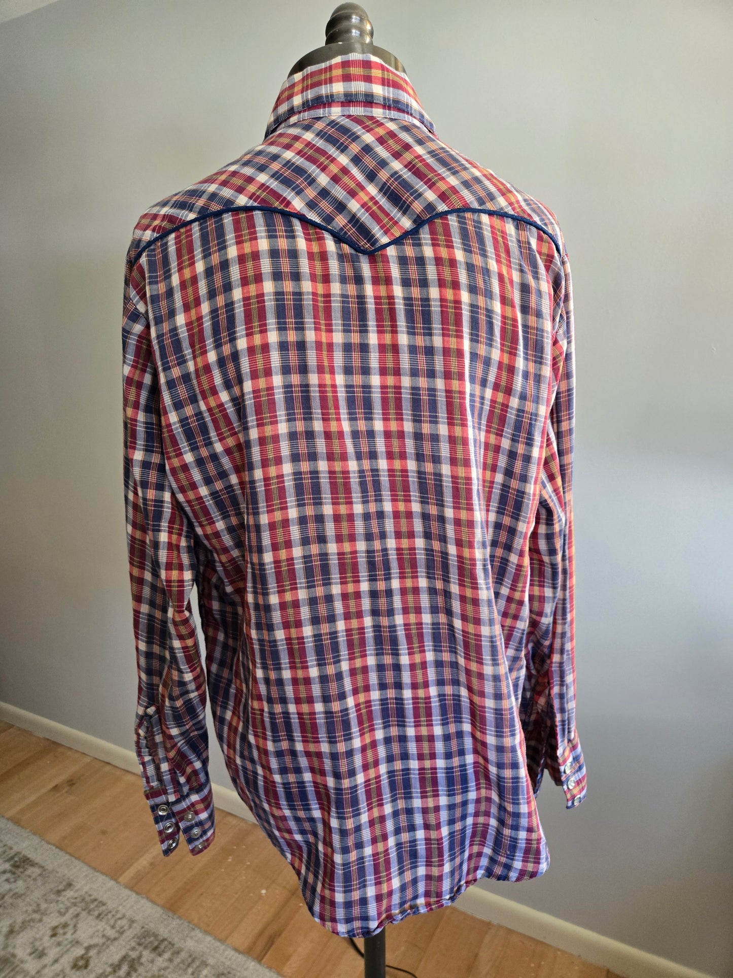 Vintage Long Sleeve Western Snap Shirt by Stir-Ups