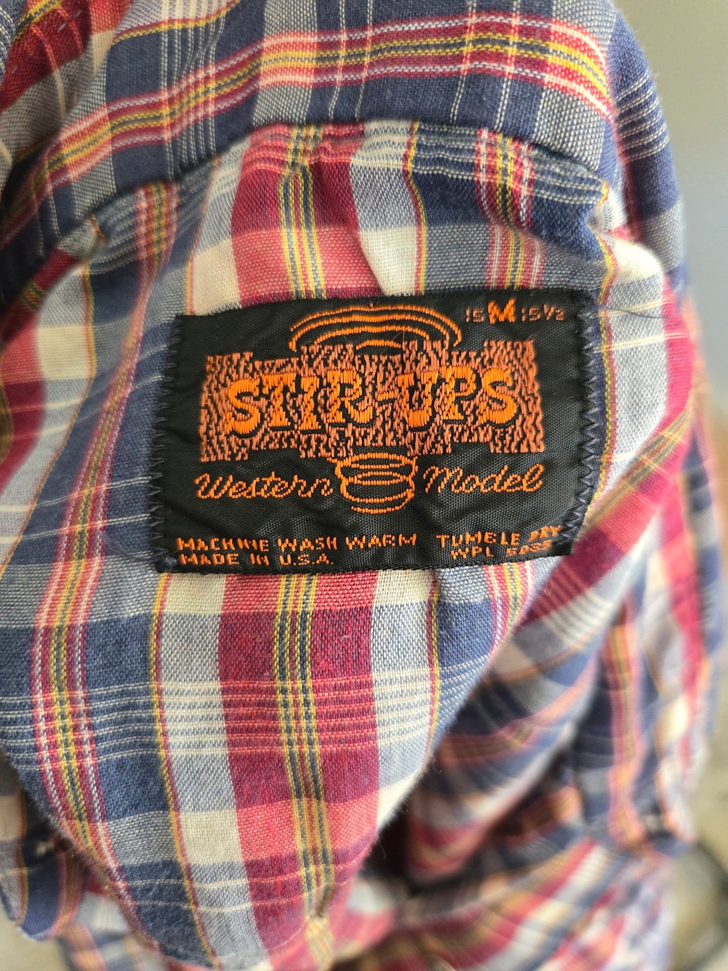 Vintage Long Sleeve Western Snap Shirt by Stir-Ups