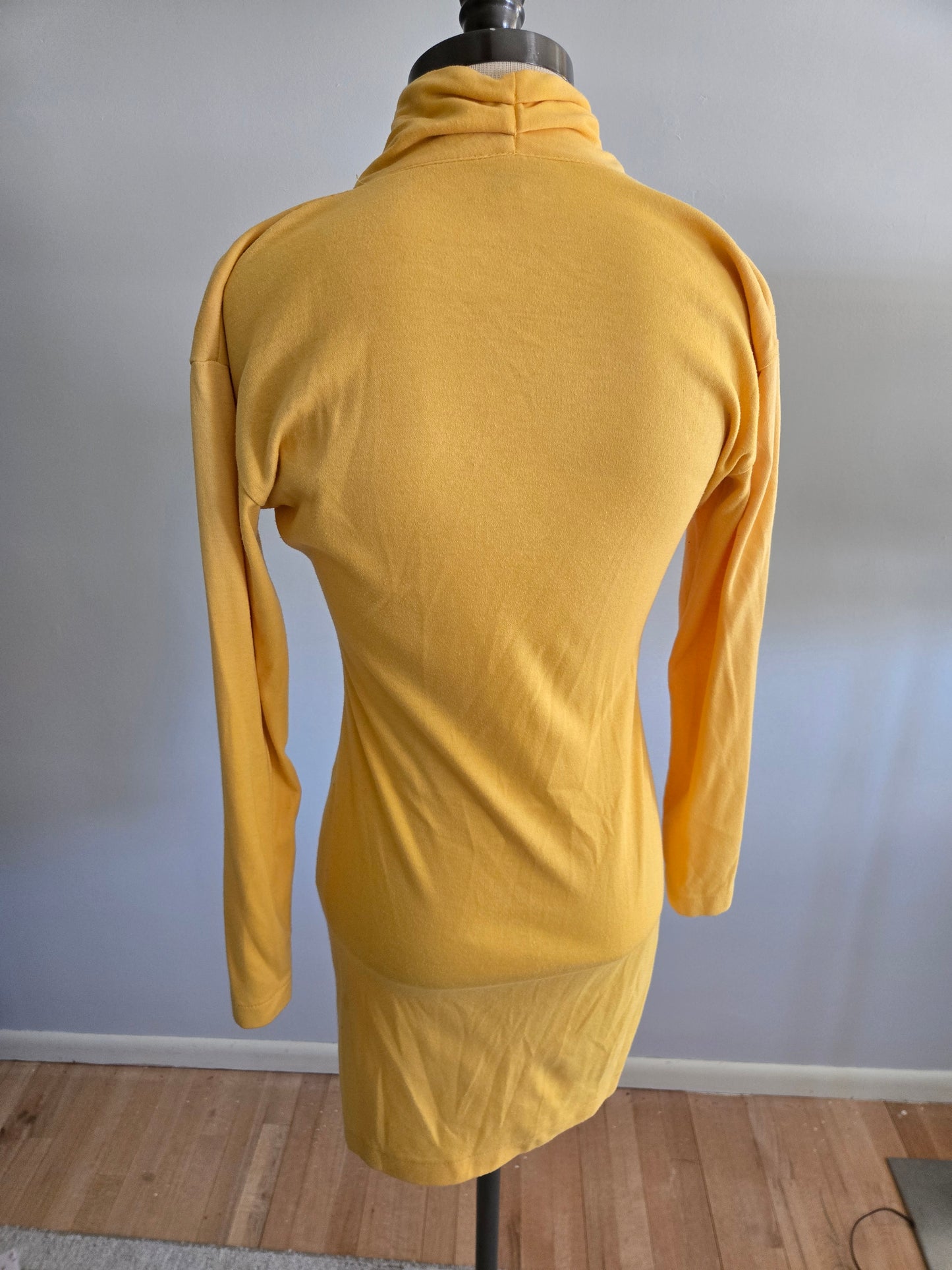 Vintage Long Sleeve Yellow Dress by Fit Nits