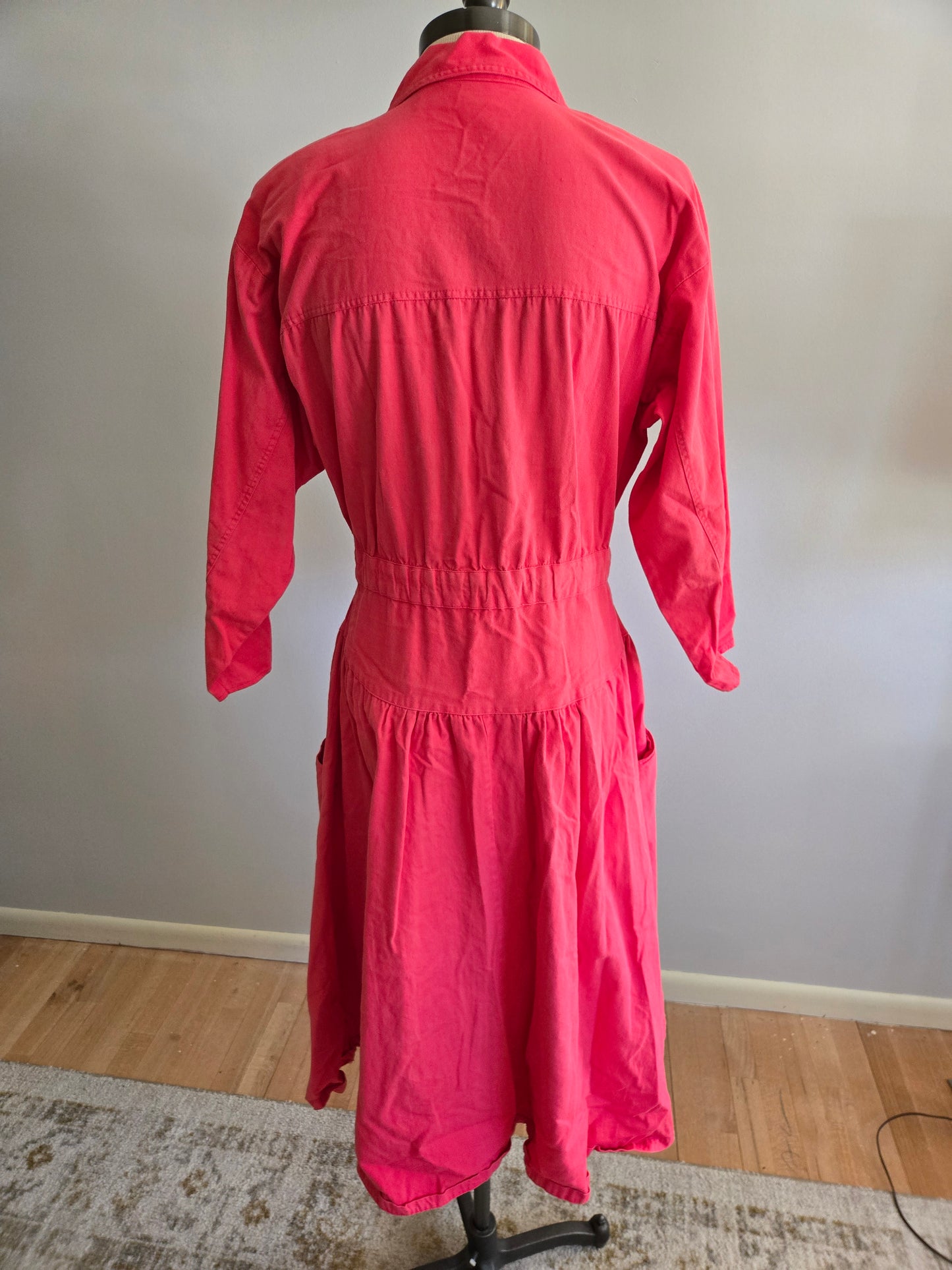 Vintage Long Sleeve Pink Dress by Limited Express