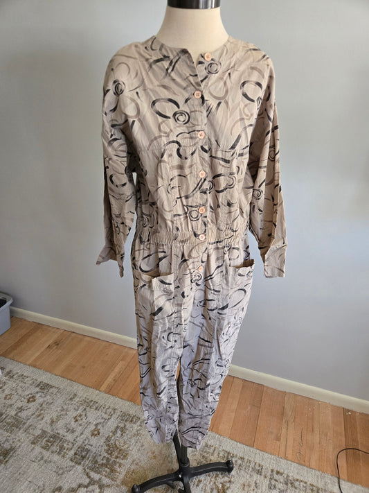 Vintage Short Sleeve Jumpsuit by Diane Von Furstenberg