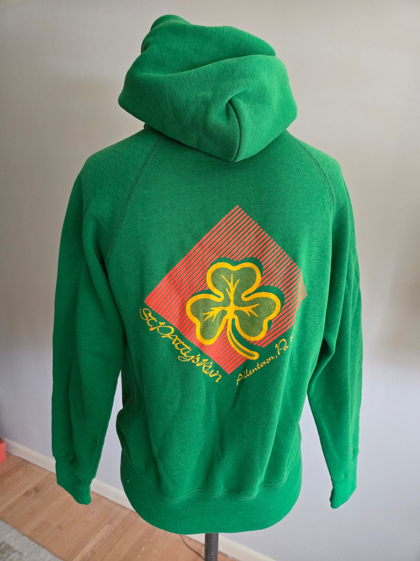 Vintage St. Patty's Day Allentown Hoodie Sweatshirt by Bassett Walker