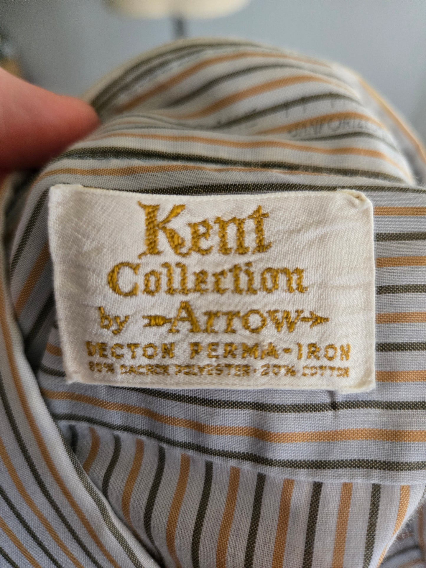Vintage Long Sleeve Button Down Shirt by Arrow Kent Collection