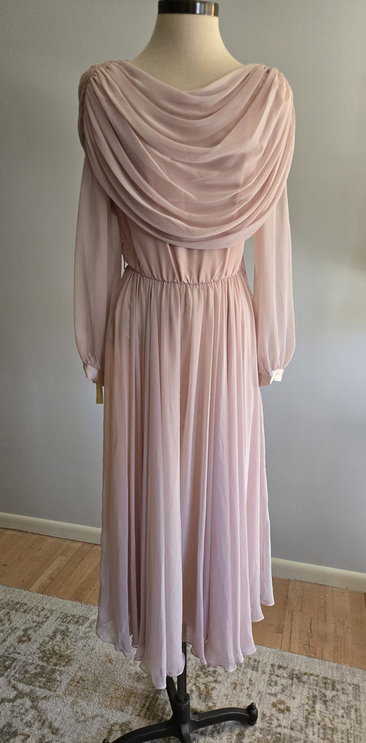Vintage Long Sleeve Pink Dress by Ursula UNWORN!!!