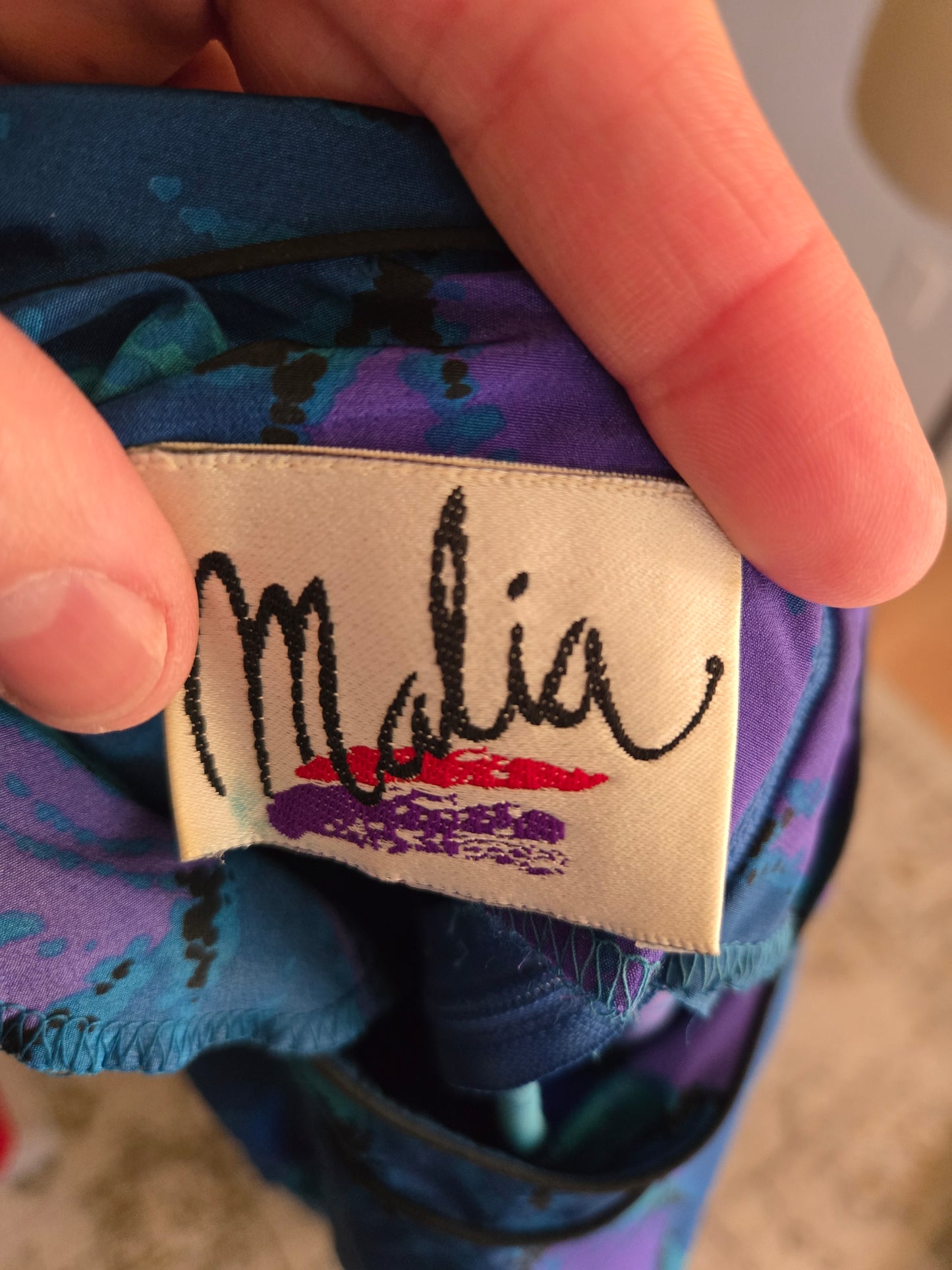 Vintage Long Sleeve Floral Print Dress by Malia