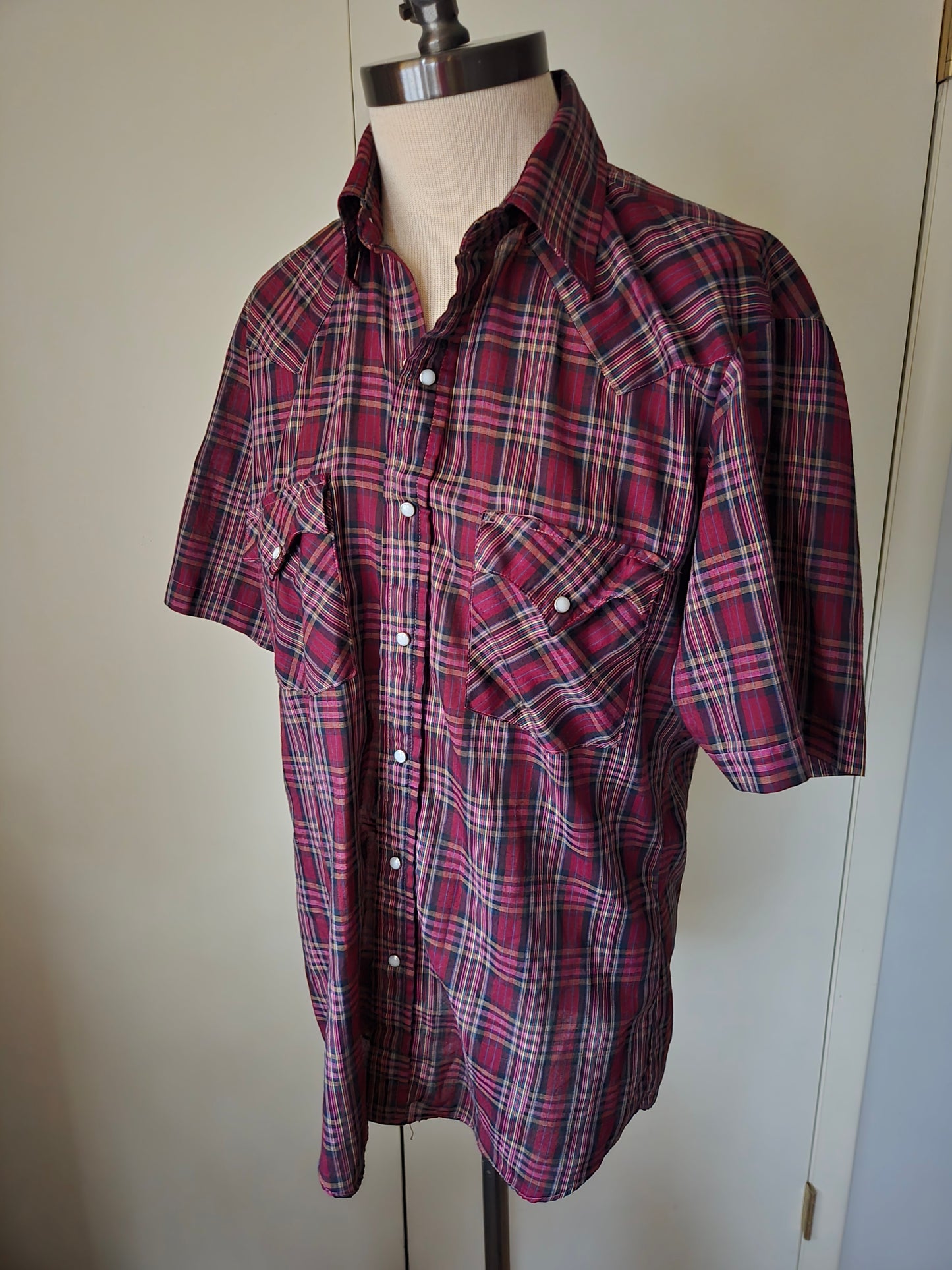 Vintage Short Sleeve Western Snap Shirt by Dale's