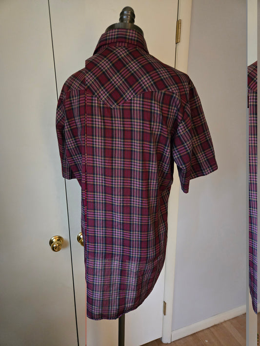 Vintage Short Sleeve Western Snap Shirt by Dale's