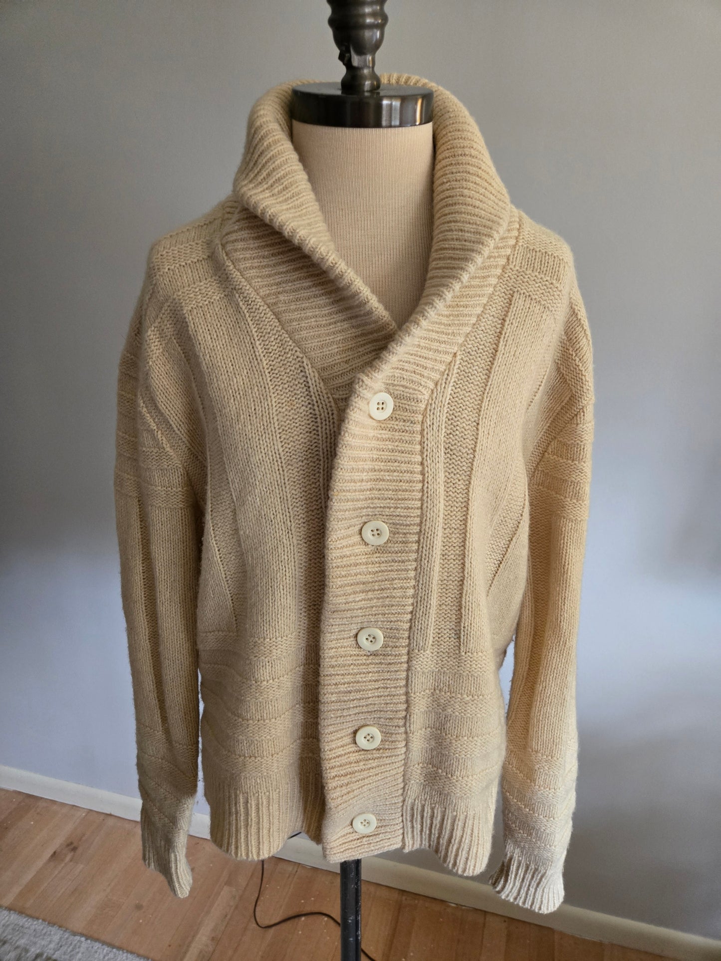 Vintage Long Sleeve Button Down Sweater by Grant Crest