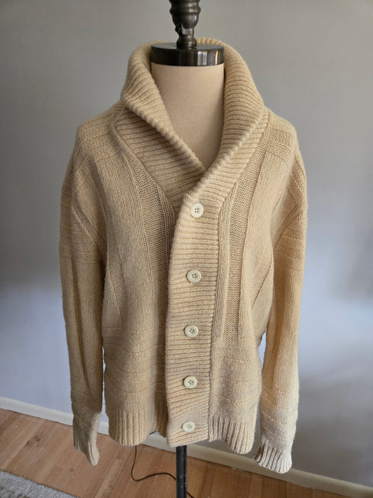 Vintage Long Sleeve Button Down Sweater by Grant Crest