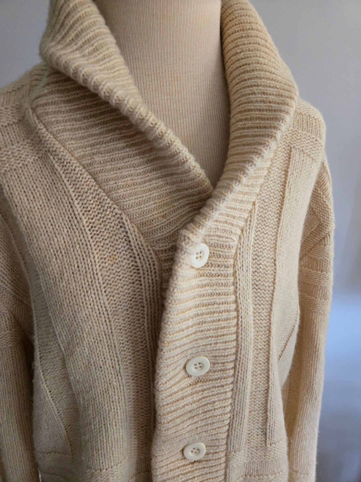 Vintage Long Sleeve Button Down Sweater by Grant Crest