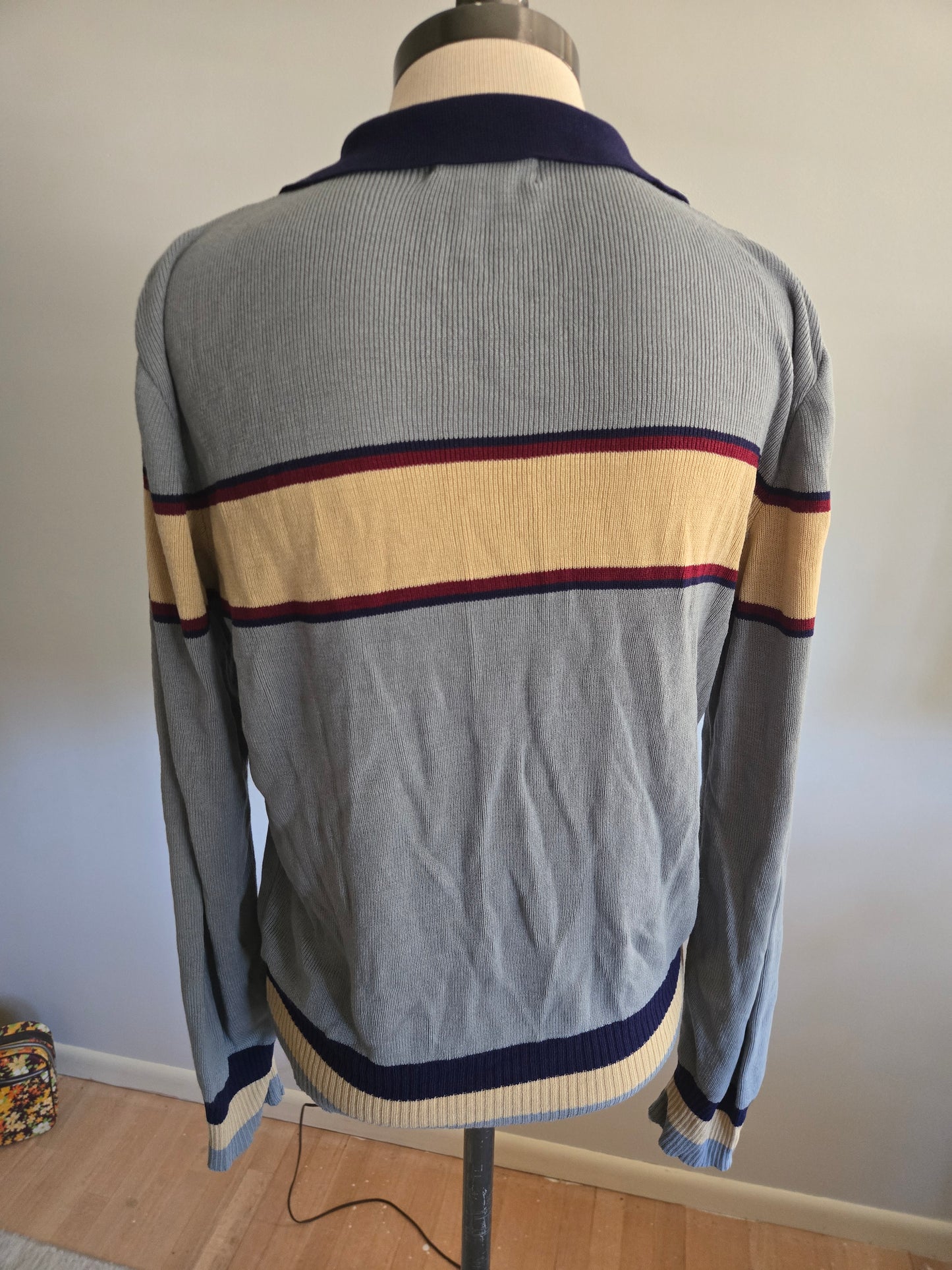 Vintage Long Sleeve Vee Neck Sweater by John Wanamaker