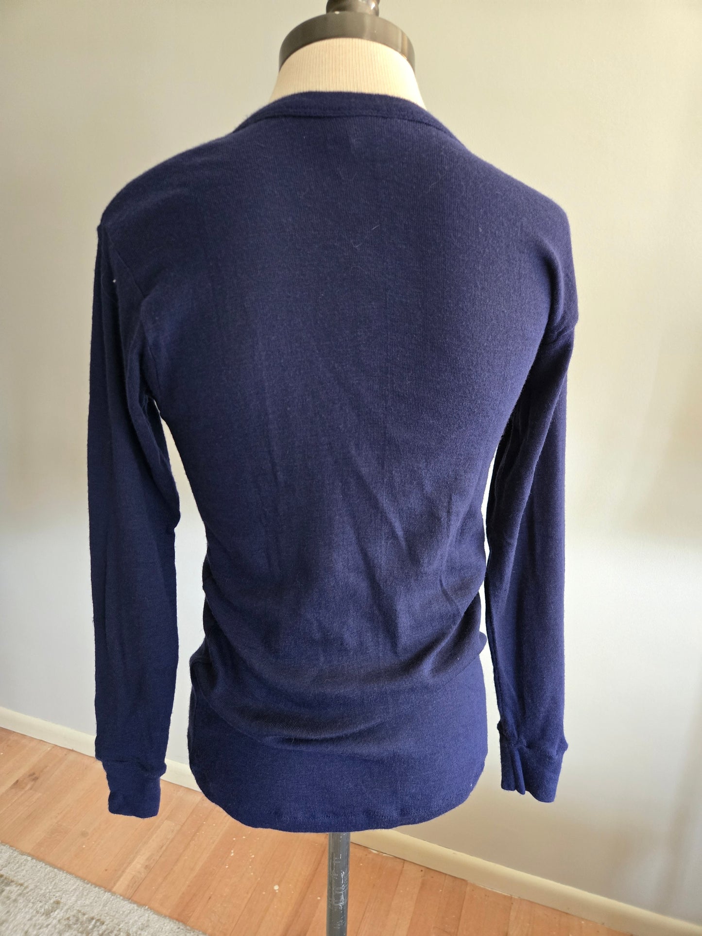 Vintage Long Sleeve Blue T Shirt by Comfort Skins