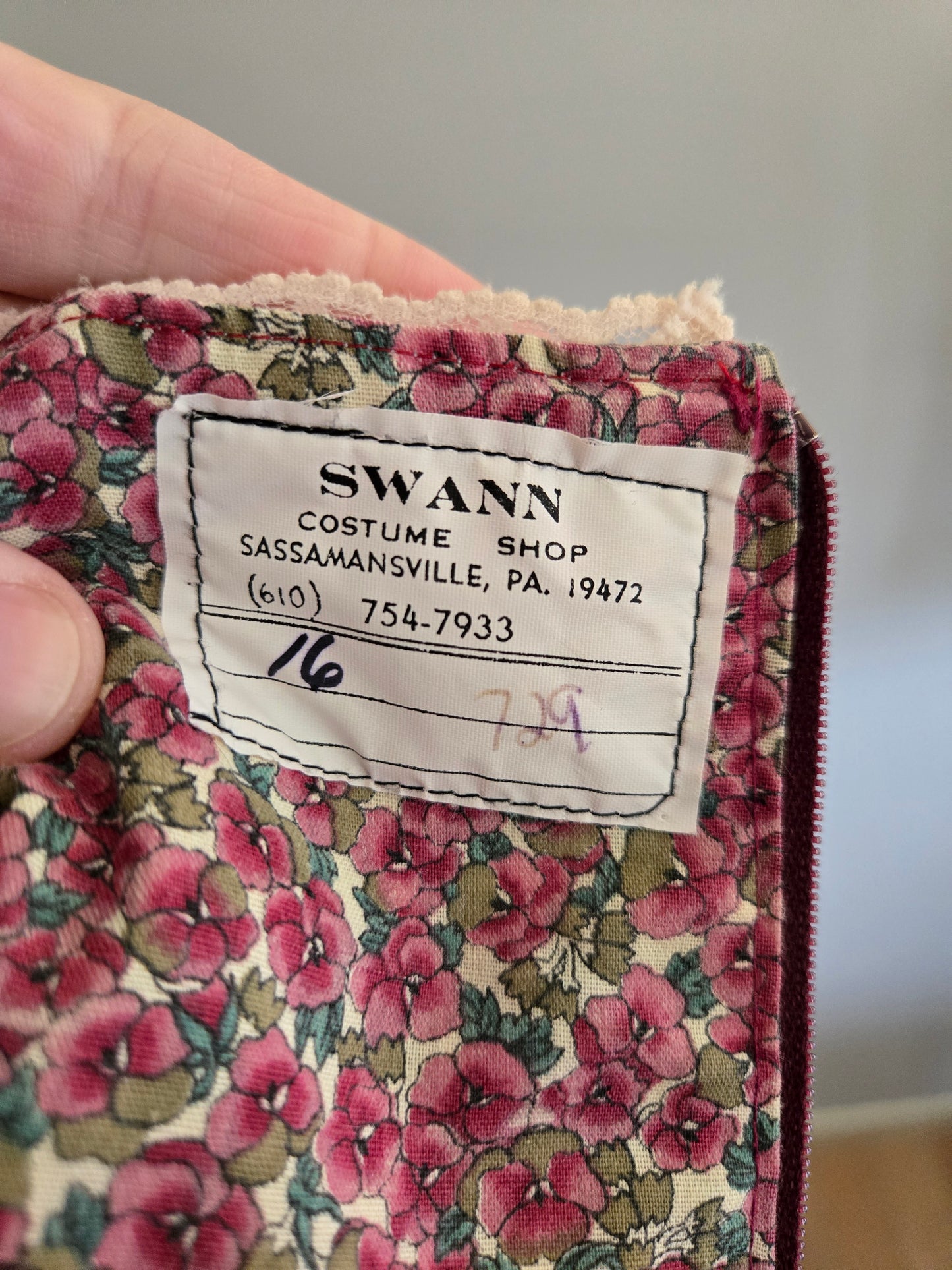 Vintage Short Sleeve Floral Dress by Swann